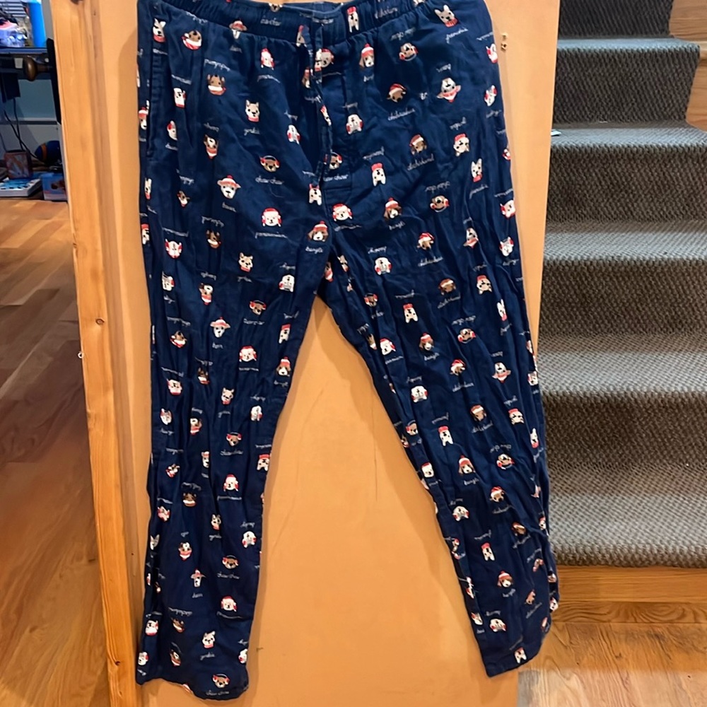 Winter dog pajama pants